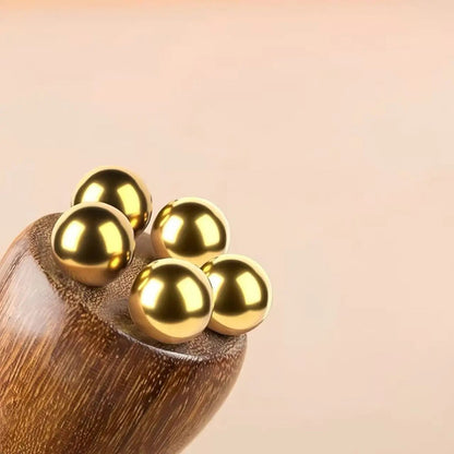 WOODPOD Seedpod Gua Sha Massager Brass