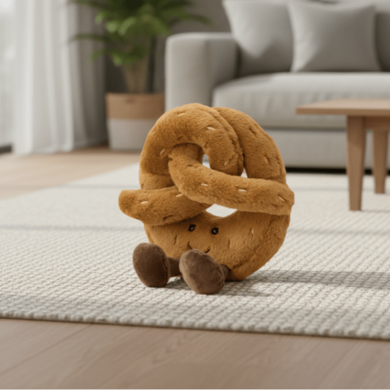 PRETZELBUDDY Soft Pretzel Croissant Plush Toy