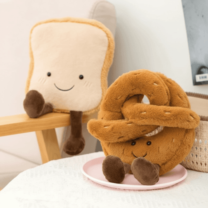 PRETZELBUDDY Soft Pretzel Croissant Plush Toy