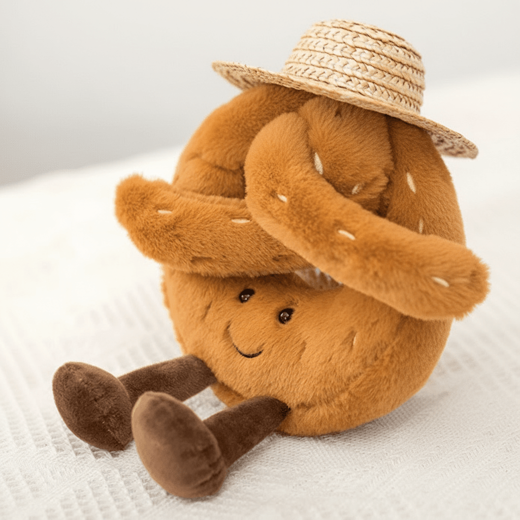 PRETZELBUDDY Soft Pretzel Croissant Plush Toy