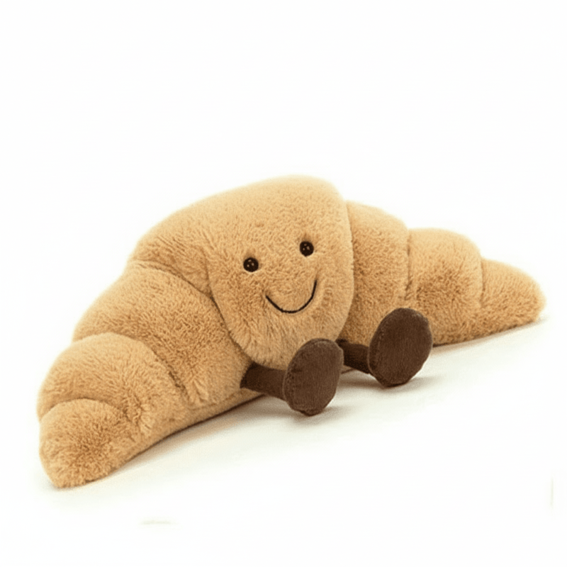 PRETZELBUDDY Soft Pretzel Croissant Plush Toy