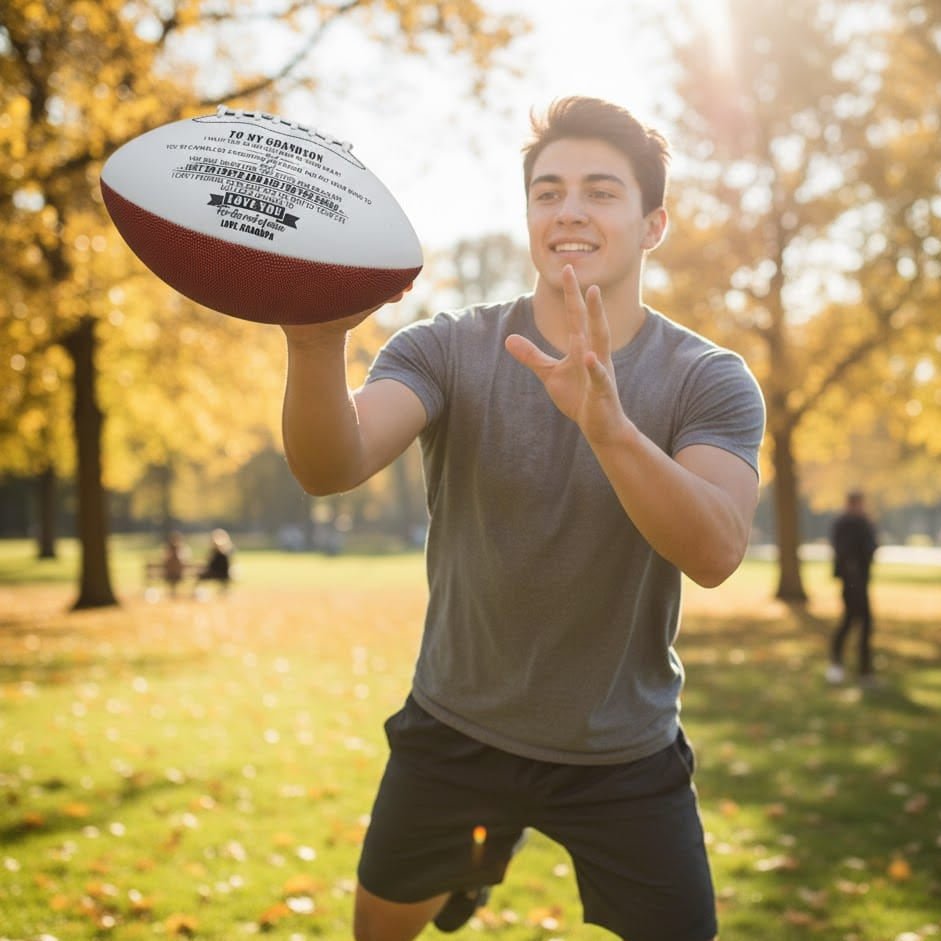 GRIDIRONFORCE Machine-stitched American Football Ball