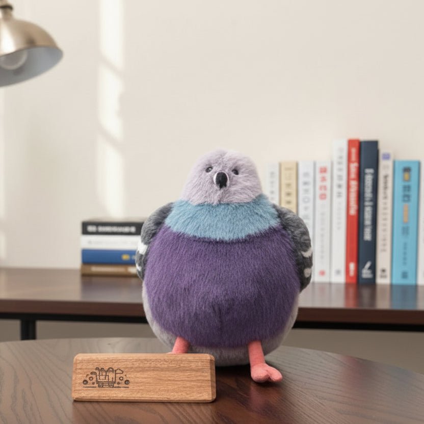 KISSPIGEON Fluffy Pigeon Plush Toy