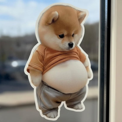SHIBBLY Cute Shiba Silicone Sticker