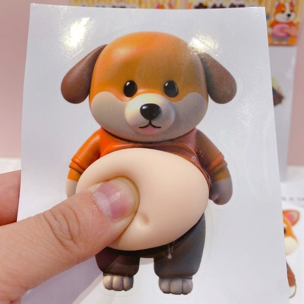 SHIBBLY Cute Shiba Silicone Sticker