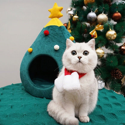 CATYPINE Christmas Tree Cat Bed