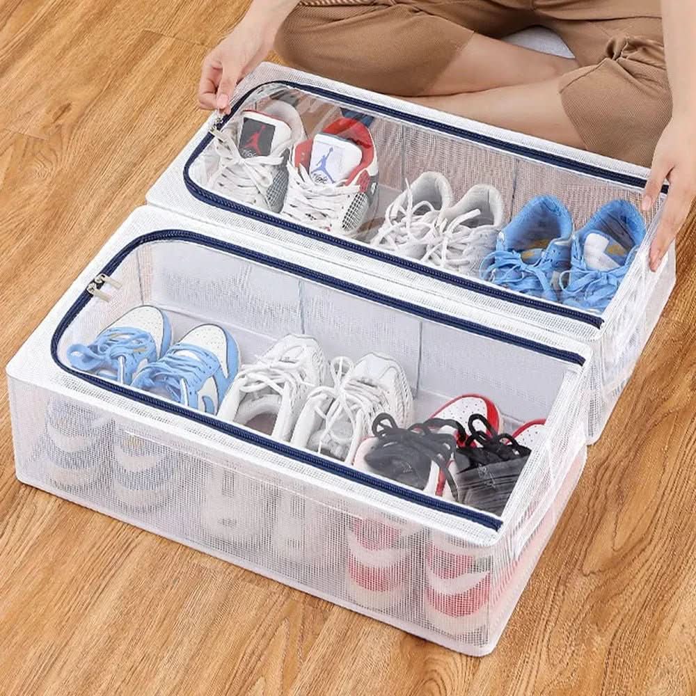 Unbox ClearBox Stackable Shoe Box image with text 1