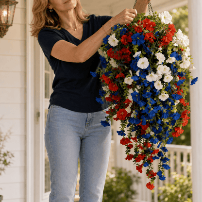 GLORYGARDEN Decorative Flower Basket