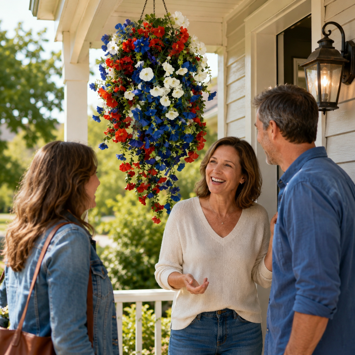 GLORYGARDEN Decorative Flower Basket
