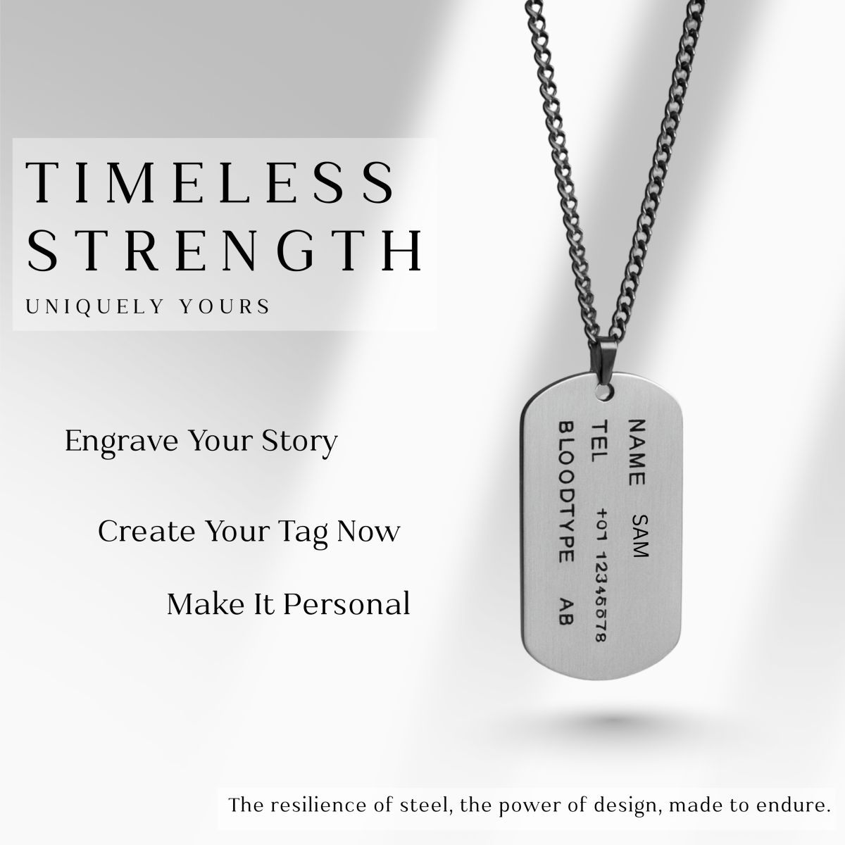 TAGNERO Stainless Steel Dog Chain
