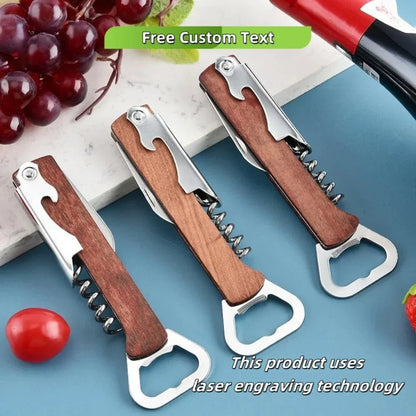 CASKWOOD Personalized 3-in-1 Bottle Opener