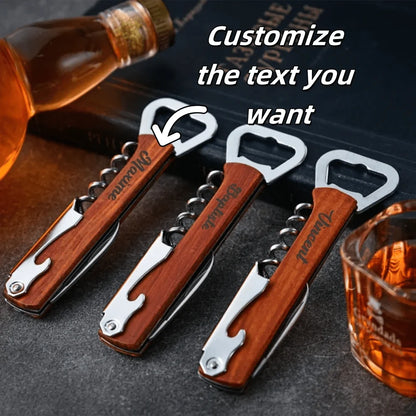 CASKWOOD Personalized 3-in-1 Bottle Opener