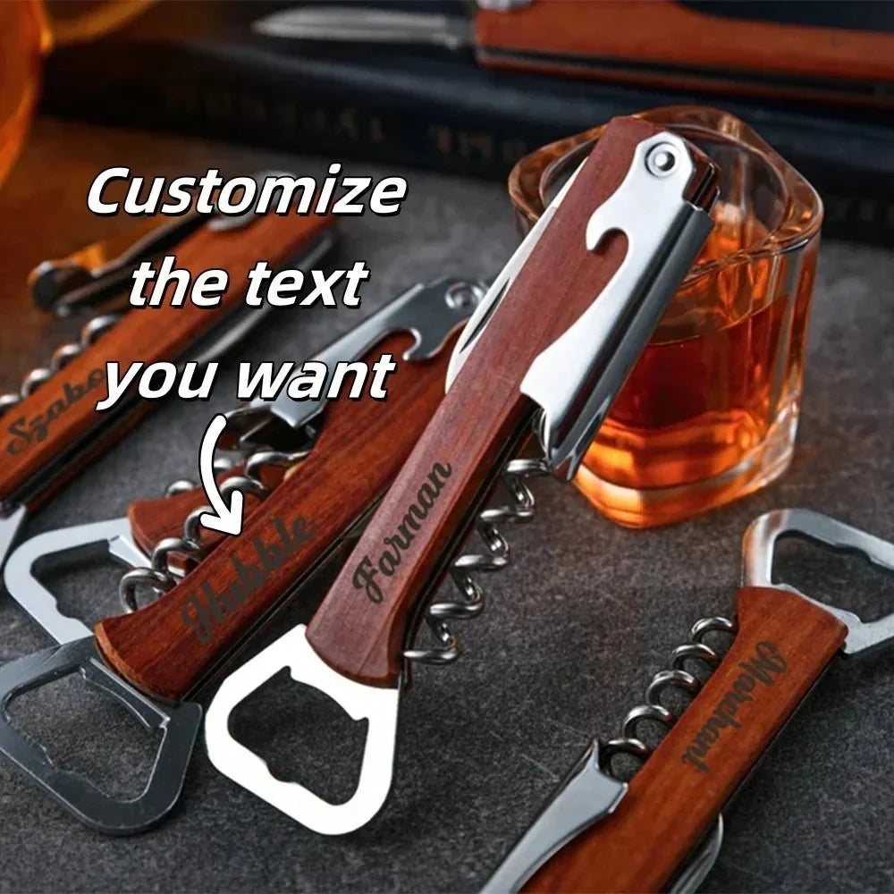 CASKWOOD Personalized 3-in-1 Bottle Opener