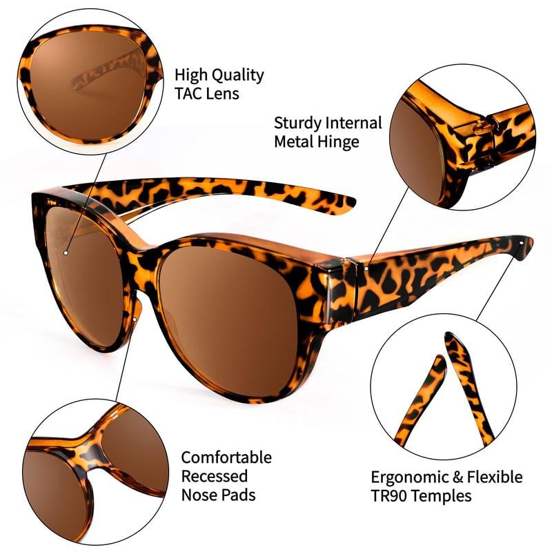 Polarized Fit-Over Sunglasses, UV Protection