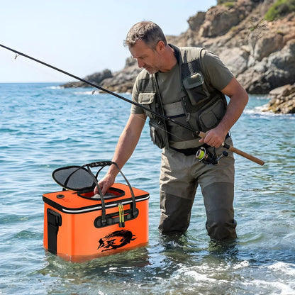 FISHVAULT Foldable Fishing Bucket