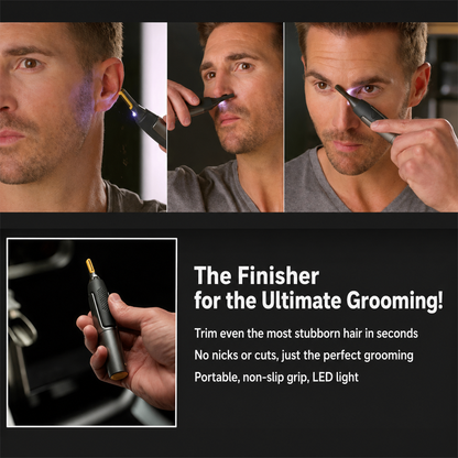 Precision Trimmer, Titanium-Coated Blade & LED Light