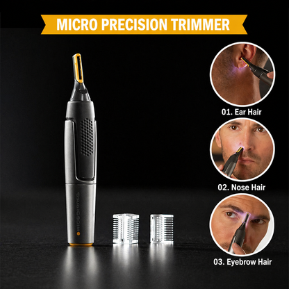 Precision Trimmer, Titanium-Coated Blade & LED Light