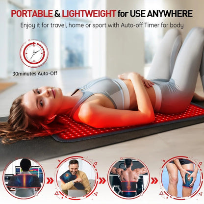 RELAXTHERM Red Light Wellness Heating Pad
