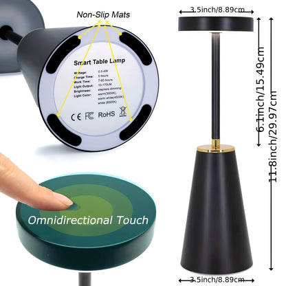 NIGHTBEAM Minimalist Wireless Table Lamp
