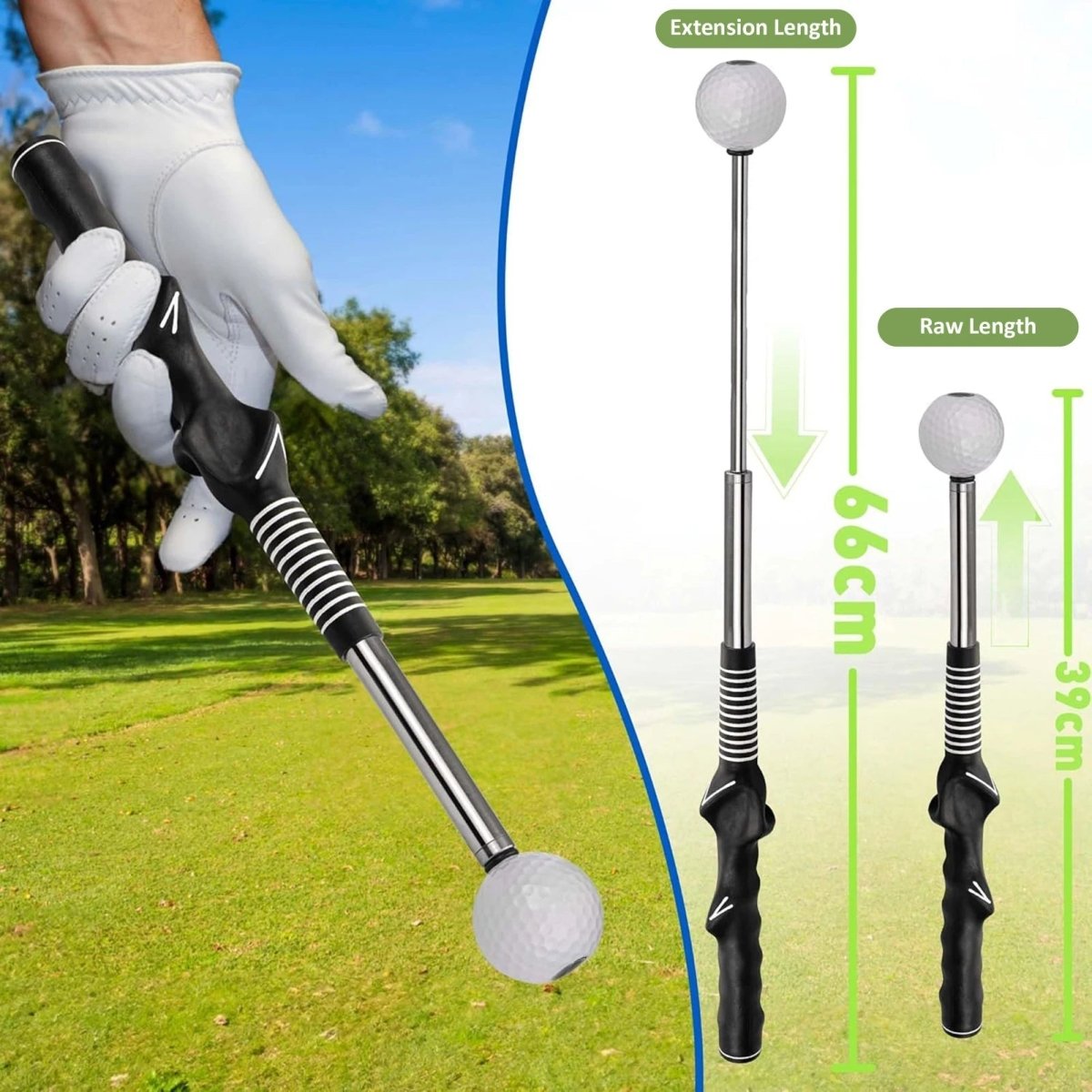SWINGTICK Retractable Golf Swing Trainer