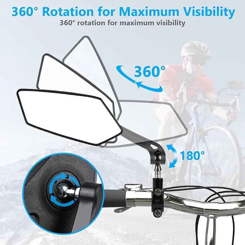 RUNDUMBLICK Adjustable Bicycle Rearview Mirror