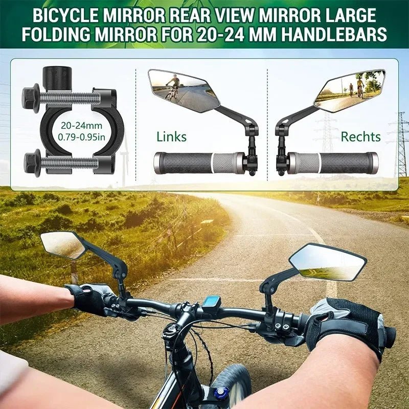 RUNDUMBLICK Adjustable Bicycle Rearview Mirror