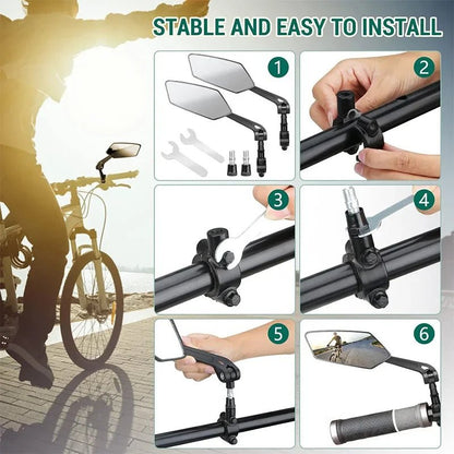 RUNDUMBLICK Adjustable Bicycle Rearview Mirror