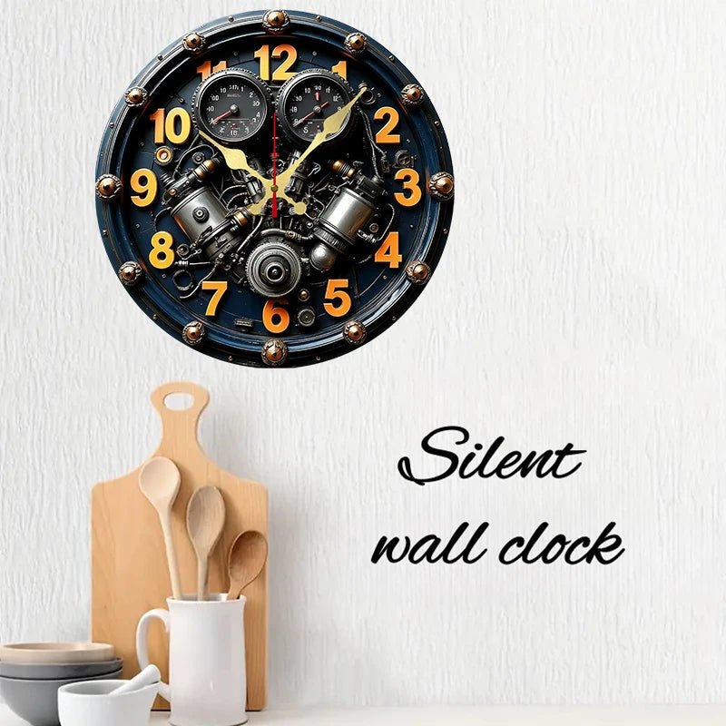 STILLA NORDLY Silent Wooden Wall Clock