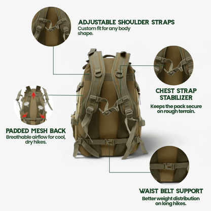 ROVEX TACTICAL BACKPACK 40L Outdoor Rucksack