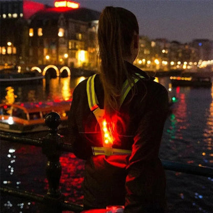 BRIGHTPATH LED Reflector Running Vest