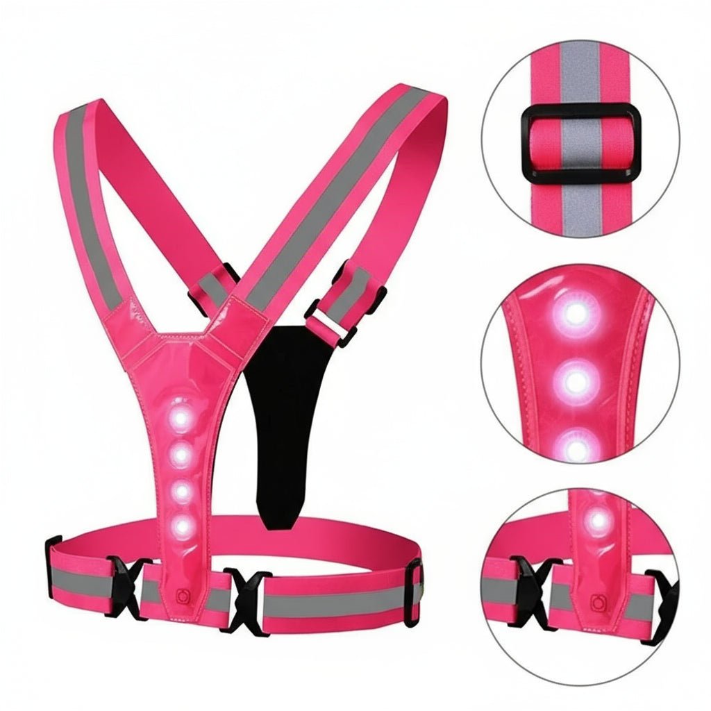 BRIGHTPATH LED Reflector Running Vest