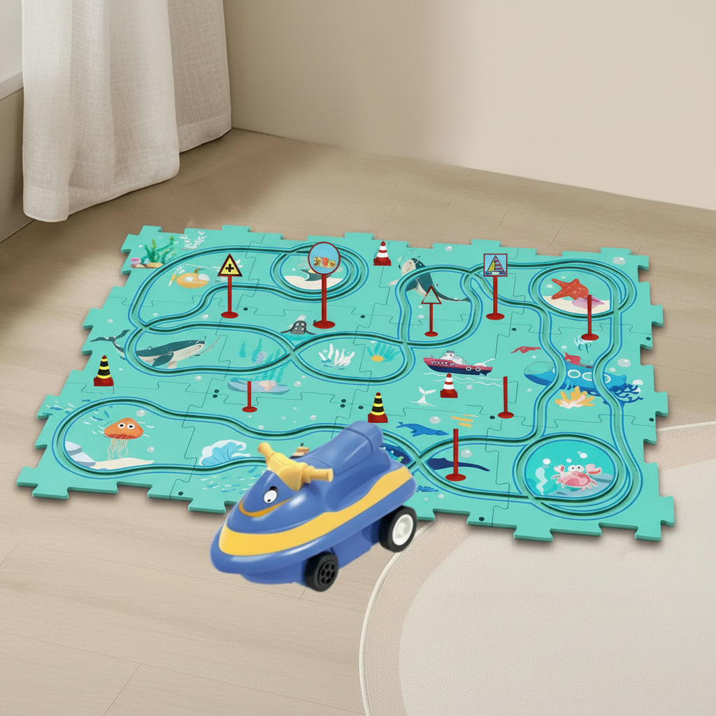 CreativeCraft Puzzle Race Track Crafts