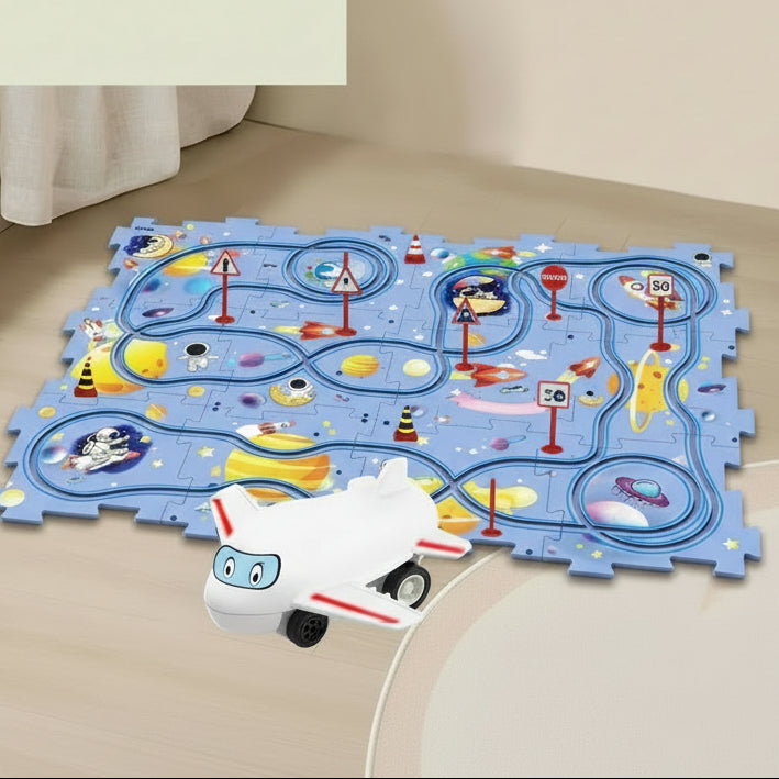 CreativeCraft Puzzle Race Track Crafts