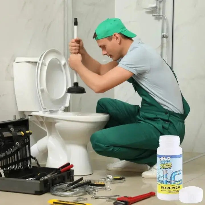 Drain Cleaner Powder, Household Pipe Cleaning Powder for Kitchen Sinks, Showers & Toilets