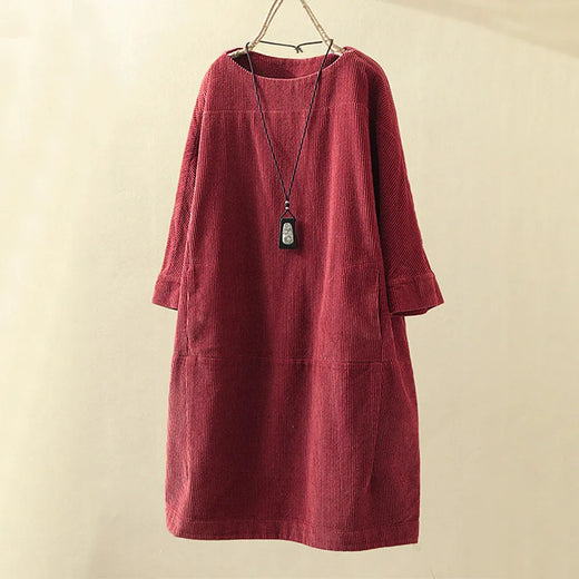 Women's A-Line Dress, Above Knee Round Neck Casual Dress for Everyday Wear & Outings