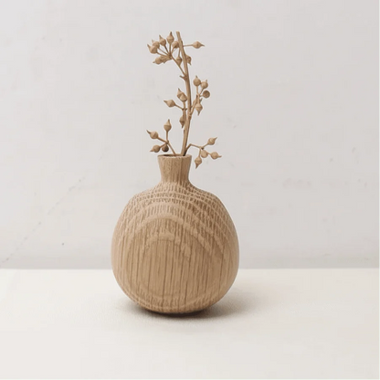 SCANDIFLORA Minimalist Natural Wood Flower Decoration