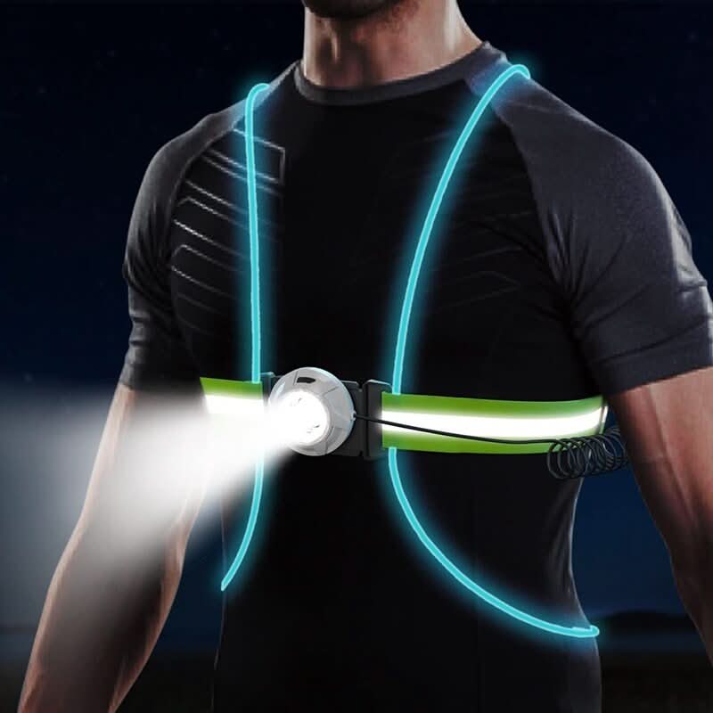 REFLECTGLOW Adjustable LED Safety Vest lifestyle image 2