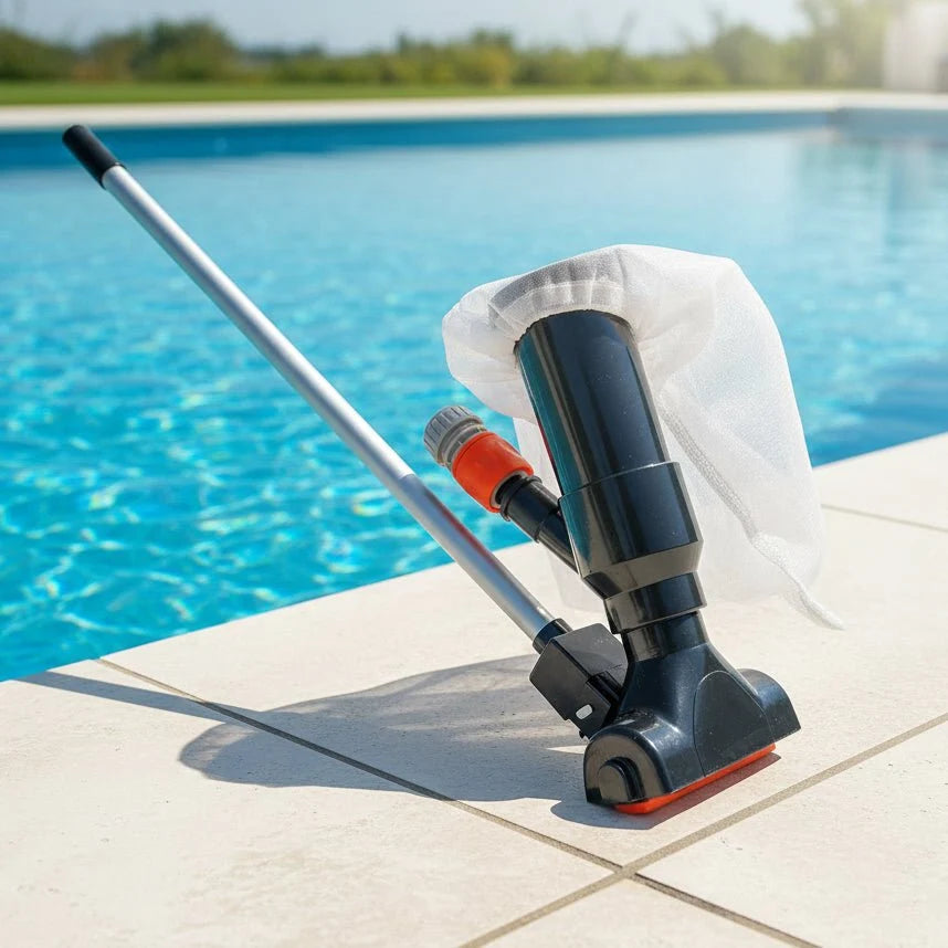 POOLVAC Pool Vacuum & Skimmer Cleaning Set