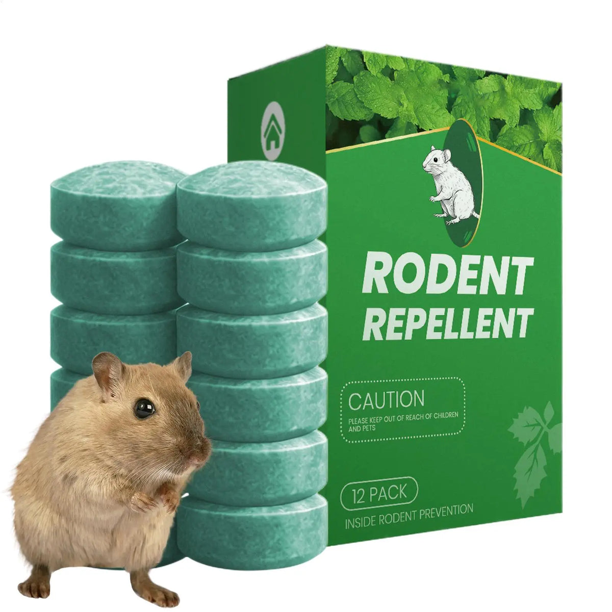 Rodent Repellent, Peppermint Oil Mouse Repellent Balls 12 Pack for Home