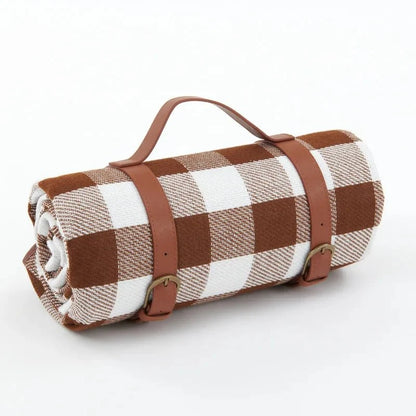 PICSTYLE Waterproof Checkered Picnic Blanket