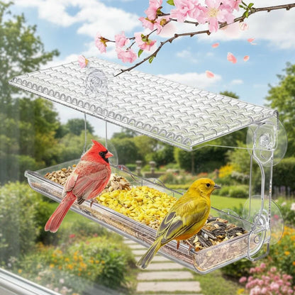 SKYVIEWFEED Transparent Window Feeder Station