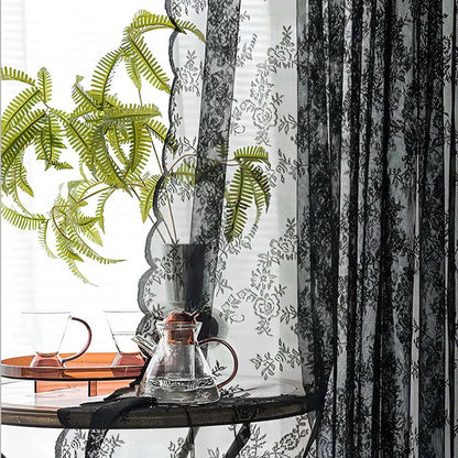 ROSALACE Romantic Rose Lace Curtain