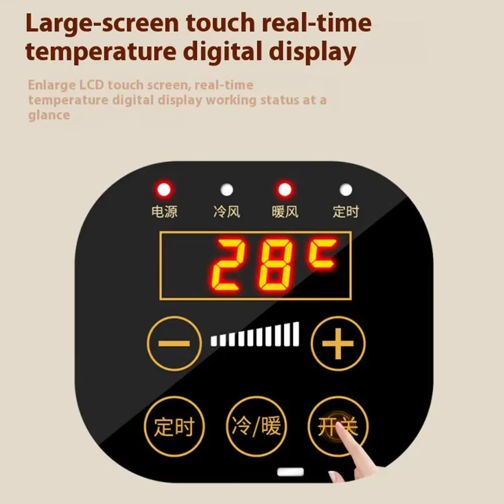 Energy-Saving Air Cooler Fan with Heating & Remote