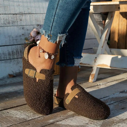 CONTRORTLUXE Luxurious Sheepskin Wool Shoes