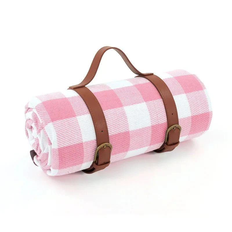 PICSTYLE Waterproof Checkered Picnic Blanket