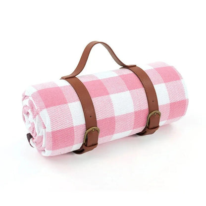 PICSTYLE Waterproof Checkered Picnic Blanket
