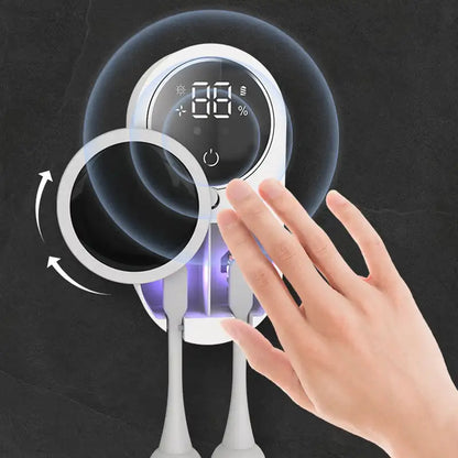UV Toothbrush Holder, Wall Mounted Toothbrush Sanitizer