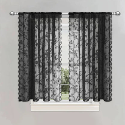 ROSALACE Romantic Rose Lace Curtain