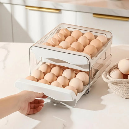 EGGSTACK 2-layer Refrigerator Egg Box
