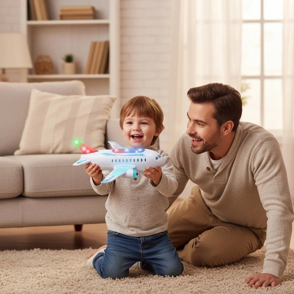 SPINJET LED Electric Airplane Toy
